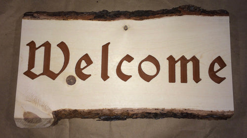 Welcome Sign - Engraved